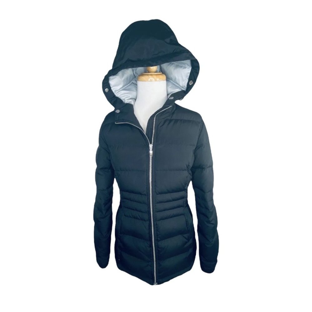Tommy Hilfiger Pamela Puffer Down Jacket With Removable Faux Fur Collar Black S - Picture 9 of 12